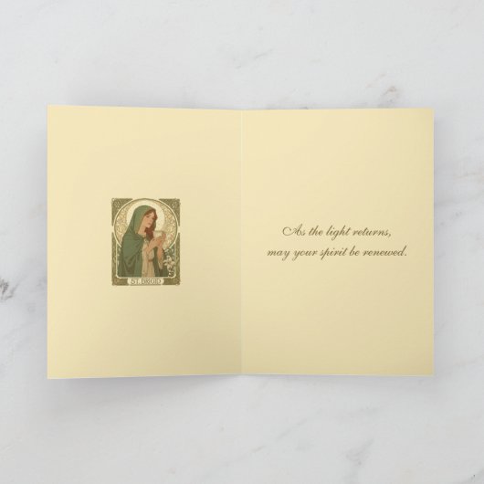 St Brigid The Patroness of Dairy Production カード (内部)