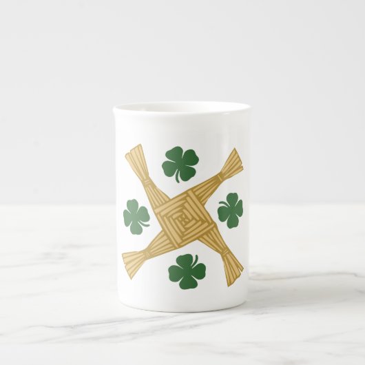 St. Brigidsの十字 ボーンチャイナマグカップ (正面)