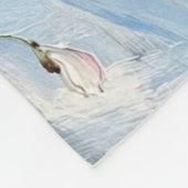 St Brigid's Cross Snowdrops Golden Imbolc Art フリースブランケット (角)