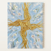 St Brigid's Cross Snowdrops Golden Imbolc Art プランナー手帳 (裏面)