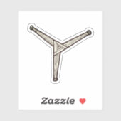 St Brigid's Cross - three arms variation シール (シート)