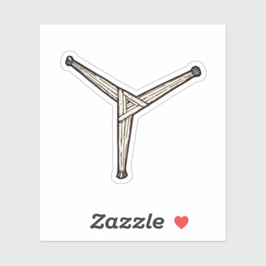 St Brigid's Cross - three arms variation シール (シート)