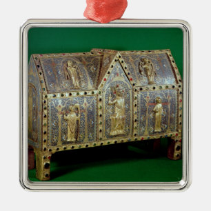 St. Calminius、リモージュのReliquaryの箱 メタルオーナメント