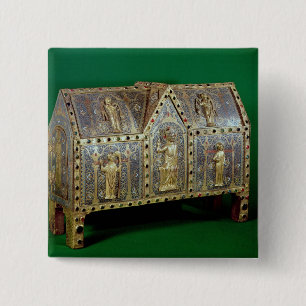 St. Calminius、リモージュのReliquaryの箱 缶バッジ