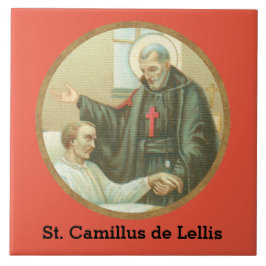 St. Camillusが病人を慰める(M 021) タイル