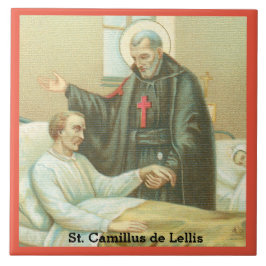 St. Camillusが病人を慰める(M 021) タイル