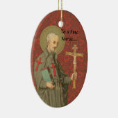 St. Camillus de Lellis (SAU 37;ナース用)楕円 セラミックオーナメント (右)