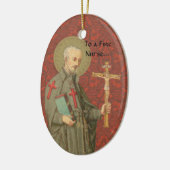 St. Camillus de Lellis (SAU 37;ナース用)楕円 セラミックオーナメント (左)