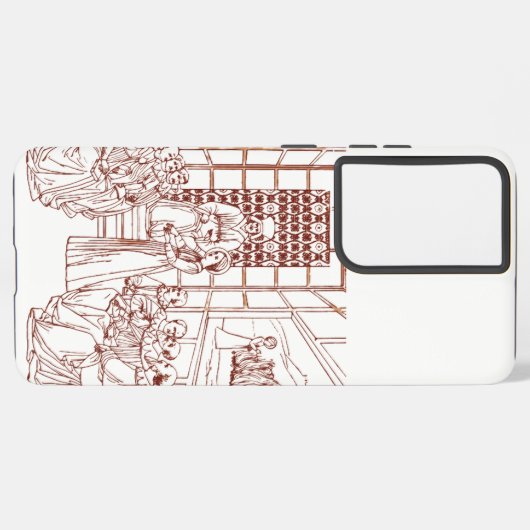 St Catherine Disputing with Scholars by Masolino Samsung Galaxyケース (左側面)