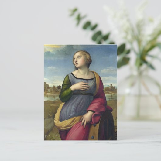 St. Catherine of Alexandria by Raphael ポストカード (スタンド正面)