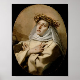 St. Catherine of Siena Hl. Katharina Siena Tiepolo ポスター
