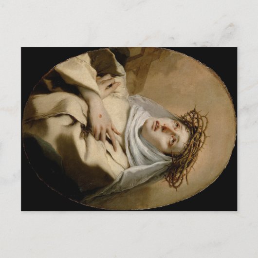 St. Catherine of Siena Hl. Katharina Siena Tiepolo ポストカード (正面)
