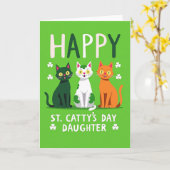 St Cattys Day Daughter Faux Gold Card カード (黄色い花)
