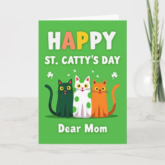 St Cattys Day Dear Mom Card カード (正面)