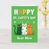St Cattys Day Dear Mom Card カード (黄色い花)