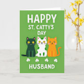 St Cattys Day Husband Card カード (黄色い花)
