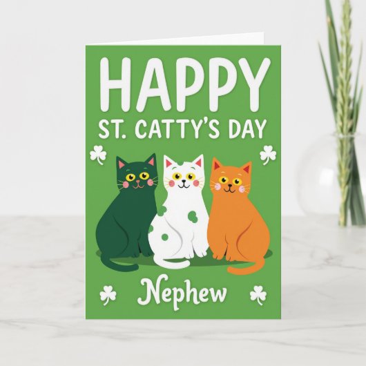 St Cattys Day Nephew Card カード (正面)