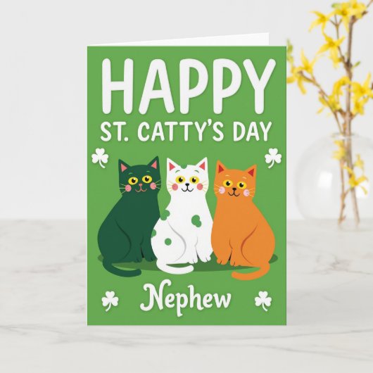 St Cattys Day Nephew Card カード (黄色い花)