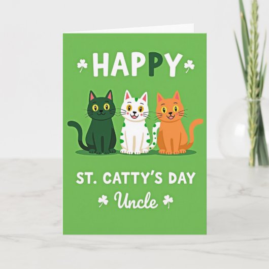 St Cattys Day Uncle Card カード (正面)