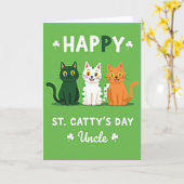 St Cattys Day Uncle Card カード (黄色い花)