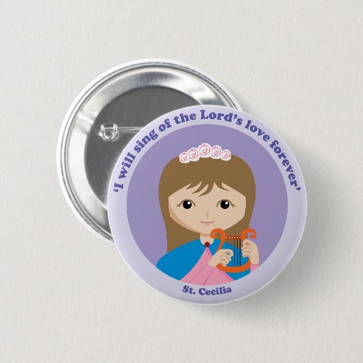 St Cecilia 缶バッジ (正面&裏面)