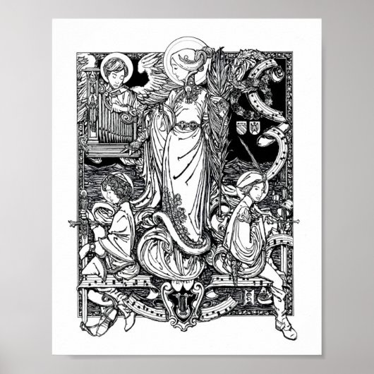 St. Cecilia of Rome 8" x 10インチプリント ポスター (正面)
