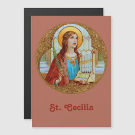 St Cecilia of Rome (BK 003)磁気グリーティングカード