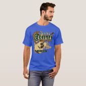 St Cecilia of Rome Patron Saint of Music Catholic  Tシャツ (正面フル)