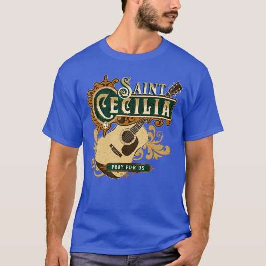 St Cecilia of Rome Patron Saint of Music Catholic  Tシャツ (正面)