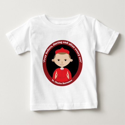 St Charles Borromeo ベビーTシャツ (正面)