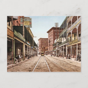 St. Charles Street New Orleans 1900 Vintage ポストカード