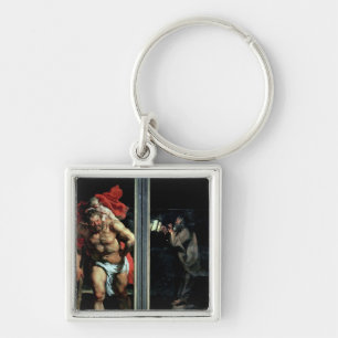 St Christopherおよび隠者 キーホルダー