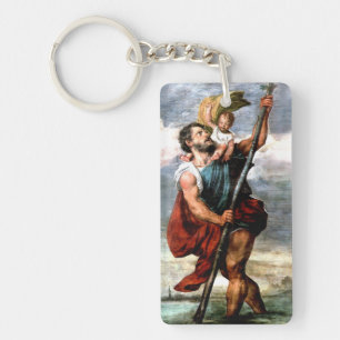 ST CHRISTOPHERの旅行者の守護聖人、 キーホルダー