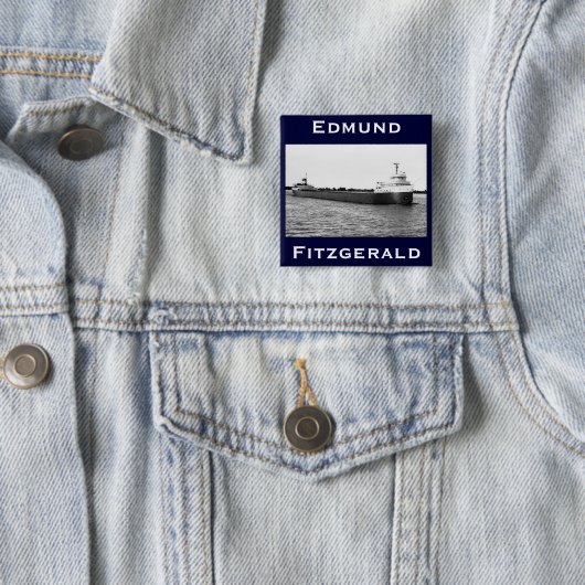 St. Clairの川のエドマンドFitzgerald 缶バッジ (インサイチュ)