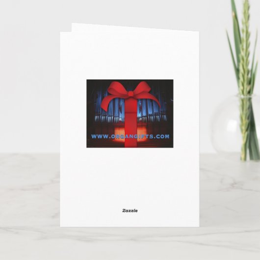 St Clotilde器官、パリ カード (裏面)