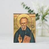 St. Columba of Iona Orthodox Christian Icon ポストカード (スタンド正面)