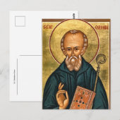 St. Columba of Iona Orthodox Christian Icon ポストカード (正面/裏面)