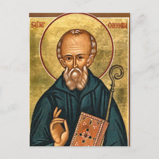 St. Columba of Iona Orthodox Christian Icon ポストカード
