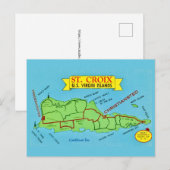 St Croix Vintage Postcard ポストカード (正面/裏面)