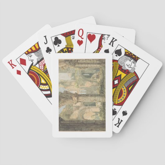 St Cuthbertの神聖な島1797年(w/c鉛筆に トランプ (裏面)