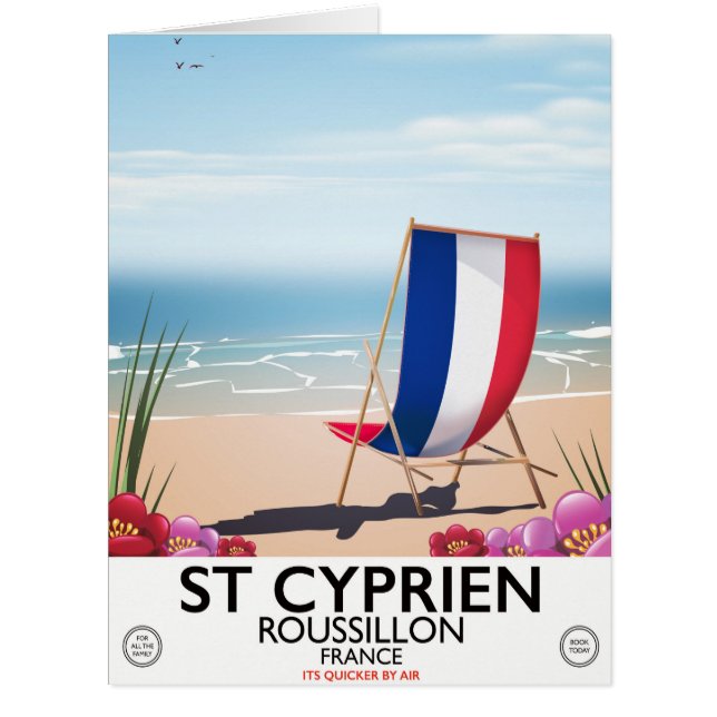 St Cyprien, Roussillon France旅行ポスター (正面)