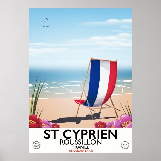 St Cyprien, Roussillon France旅行ポスター ポスター (正面)