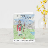 St Davidの日カード第3 Pl。 WSCO カード (黄色い花)