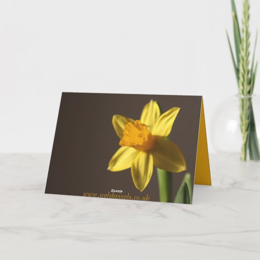 St Davidの日カード カード (裏面)