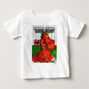 St Davidの日、ウェールズカード、Dydd Gwyl Dewi Sant ベビーTシャツ