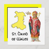 St. David of Wales (P 001)のアウトライン地図 (正面/裏面)