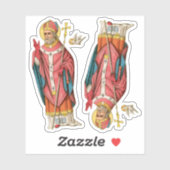 St. David of Wales (P 001) 2アップ – コンター シール (シート)