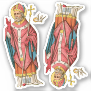 St. David of Wales (P 001) 2アップ – コンター シール