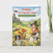 St David’s Day Card – Welsh Greeting Card カード (正面)