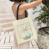 St Davids, Pembrokeshire City Map Tote Bag トートバッグ
